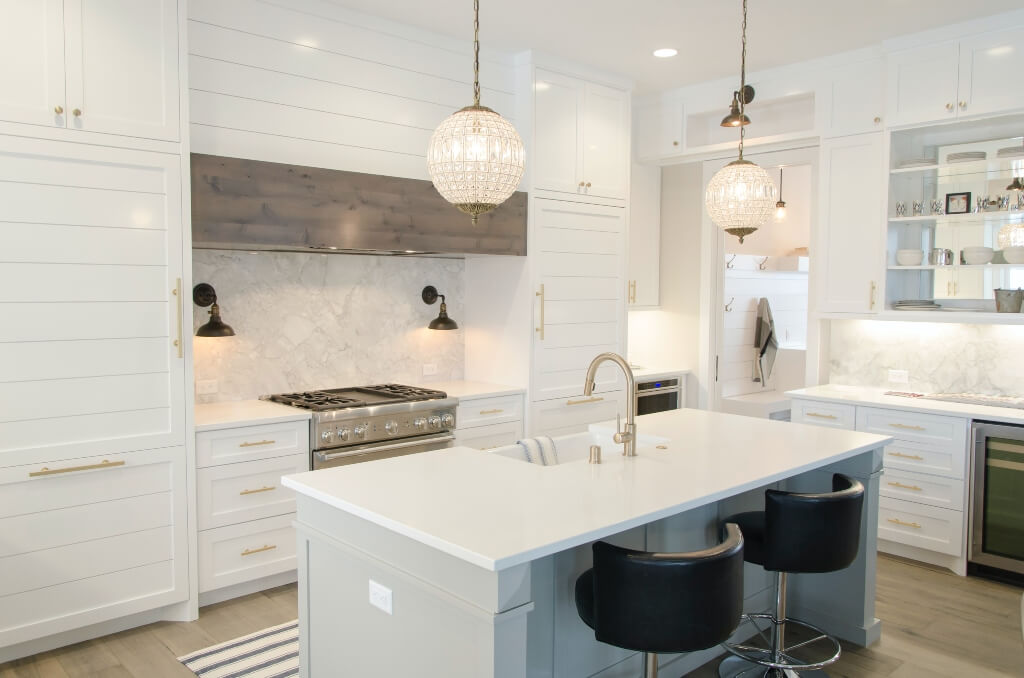 a fitted kitchen in a west midlands house